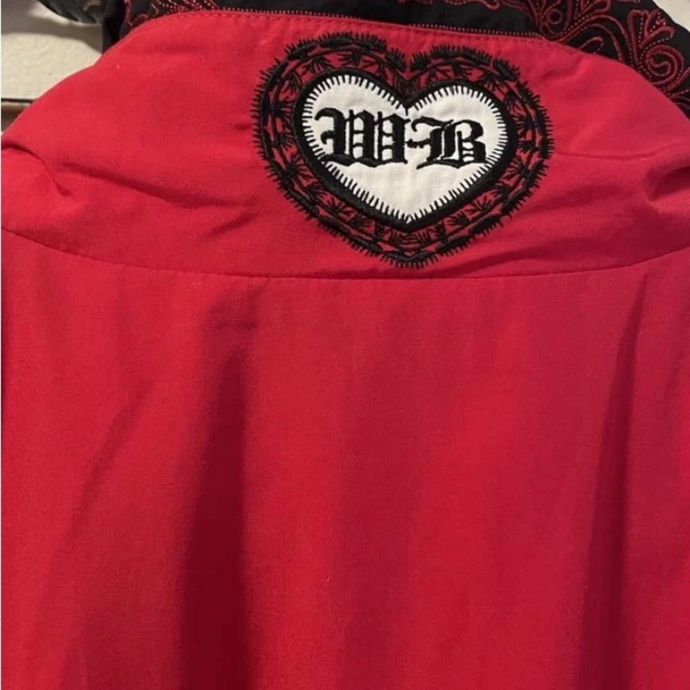 Bogner Vibrant 1990’s Red & Black Ski Suit with Black Embroidery - Picture 9 of 13